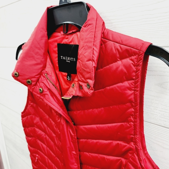Talbots Down Filled Puffer Vest - Picture 3 of 7